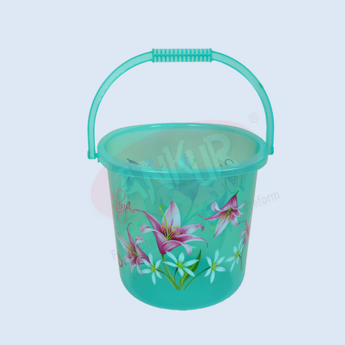 Decorated Square Round Bucket – 16