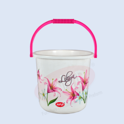 Decorated Square Round Bucket – 18